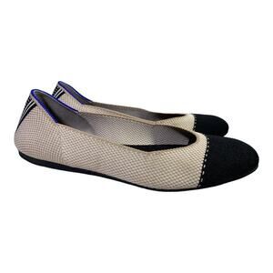 Rothy's Black and Tan Flats